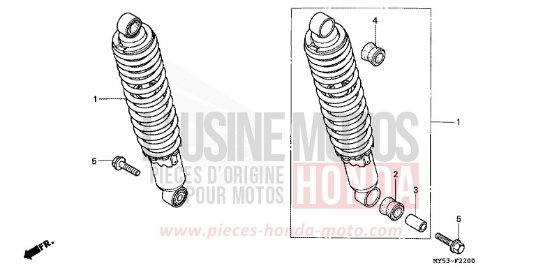 KISSEN, HINTEN von CB1300 Super Bold'or ABS FIGHTING RED (R134) von 1994